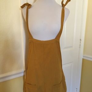 Billabong Gold Overalls Romper w/4 Pockets